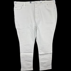 Candace Cameron Bure Beige Skinny Jeans Women's Size 18WF Cotton Spandex NWT